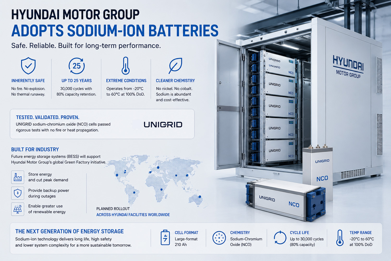 Hyundai Motor Group and UNIGRID sodium-ion battery