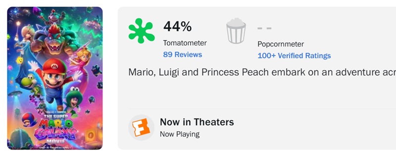 Сцена из The Super Mario Galaxy Movie 1