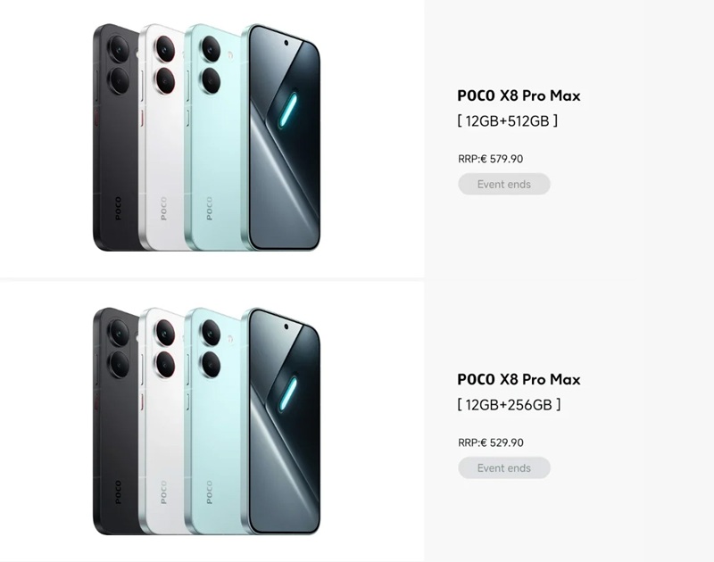 Poco X8 Pro and X8 Pro Max official images