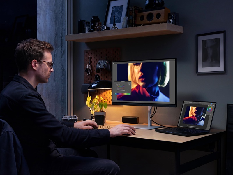 ViewSonic VP2766-2K monitor on a desk