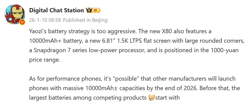 Автопереклад повідомлення Digital Chat Station. Джерело: Weibo