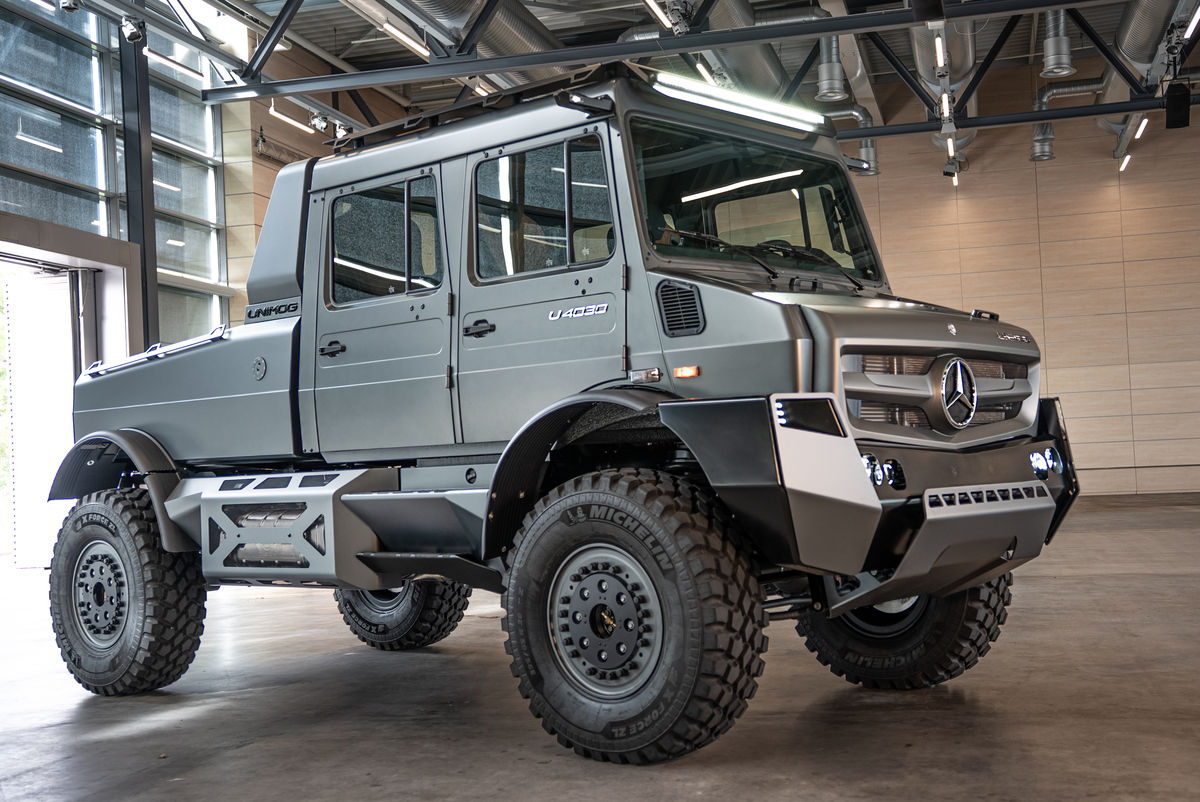 Вид сбоку Unimog