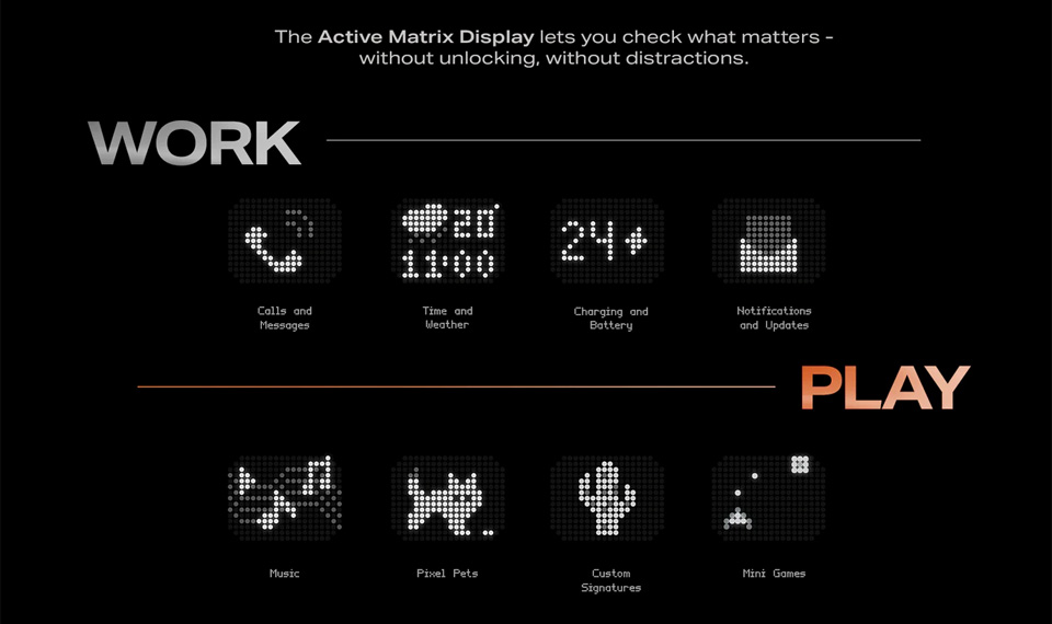Вид Infinix Note 60 Pro с Active Matrix