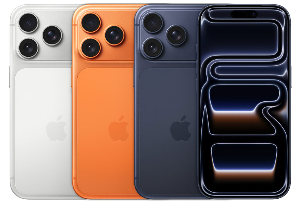 iPhone 17 Pro в разных цветах