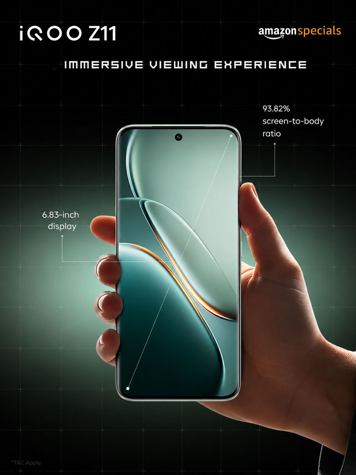iQOO Z11 изогнутый AMOLED-дисплей