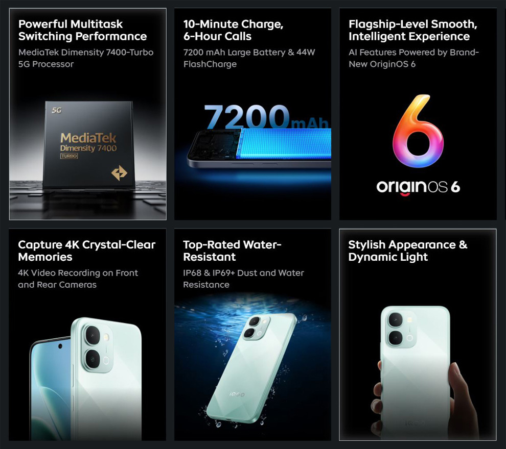 Features of iQOO Z11xa 5G smartphone