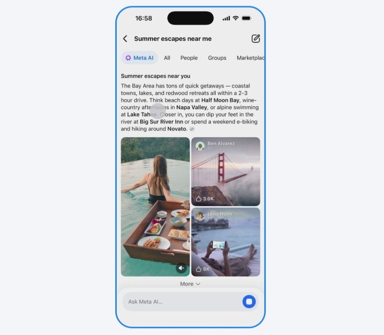 Применение Meta AI в Facebook