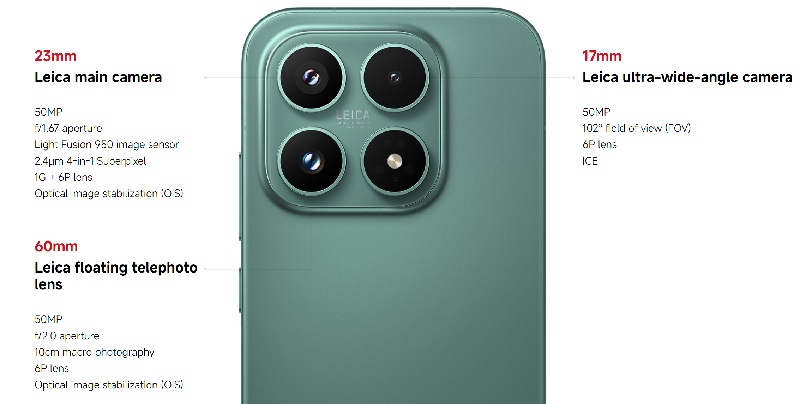 Xiaomi 17 with Light Fusion camera