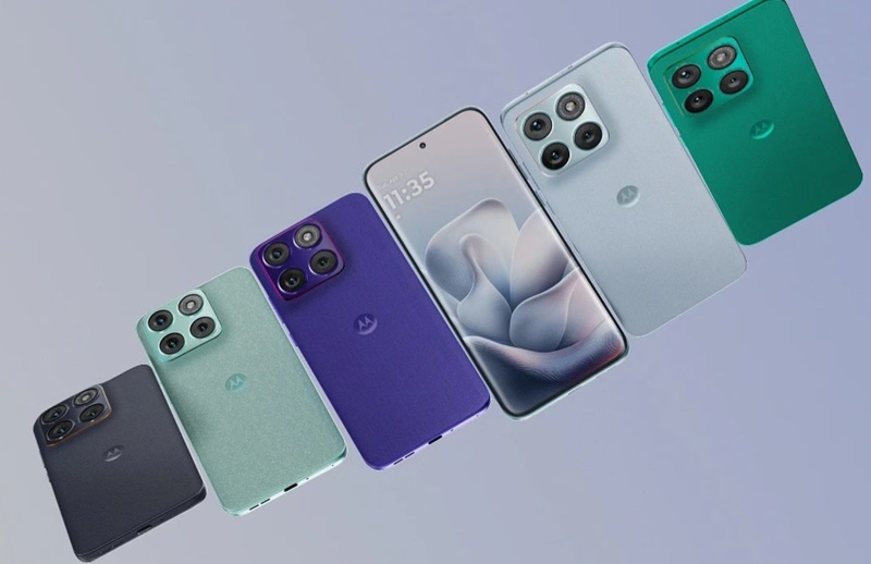 Motorola Edge 70 Fusion в различных цветах