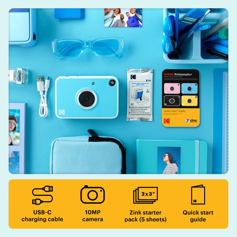 Résultats des prises de vue avec l'appareil photo Kodak Printomatic+