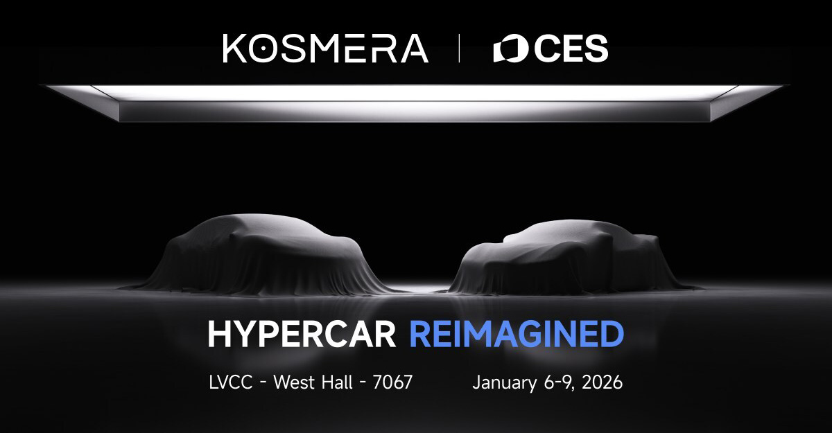Kosmera hypercar électrique à l'exposition CES 2026