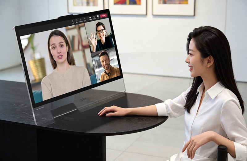 Элементы управления Lenovo Yoga 32 Ultra Aura