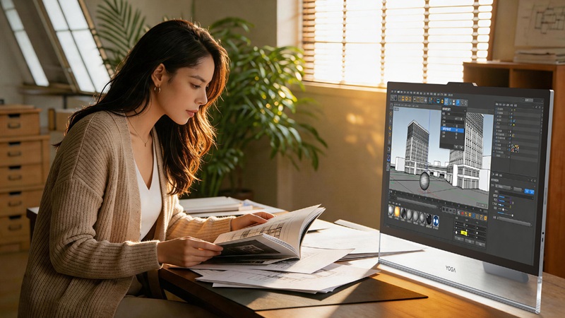 Lenovo Yoga 32 Ultra Aura экран