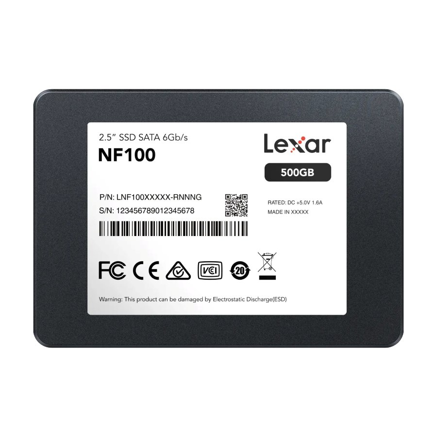 Lexar NF100 SSD - Вид спереду