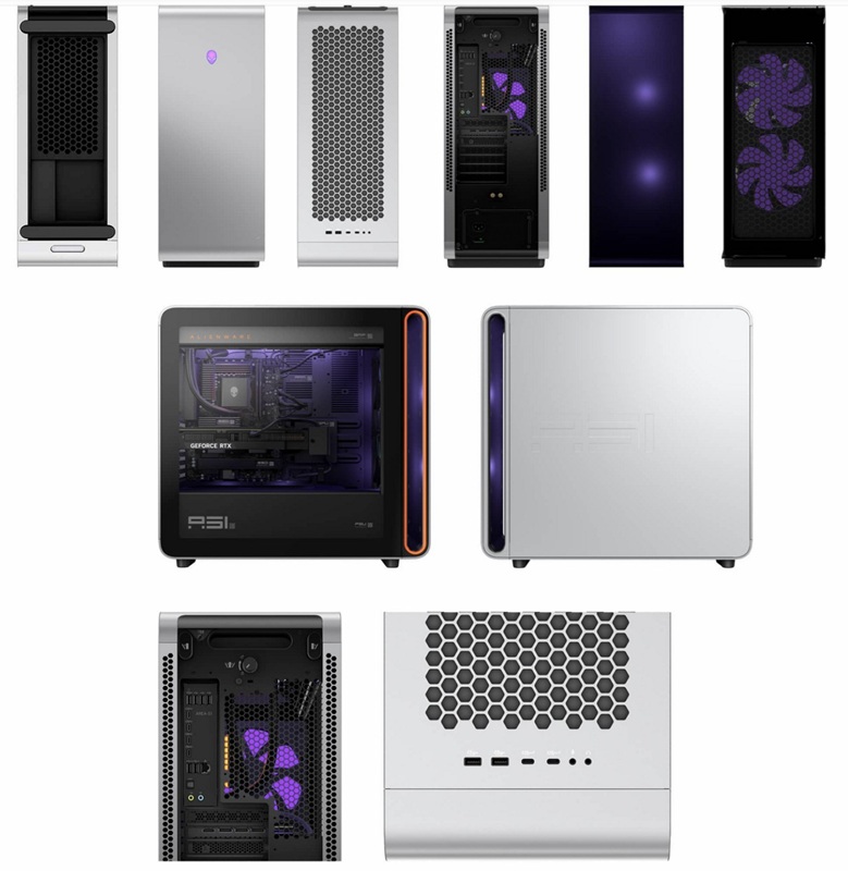 Alienware Area-51 на фоні RGB-підсвітки