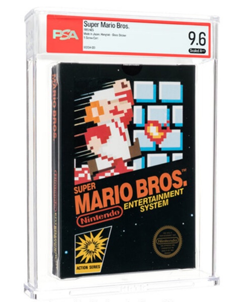 Image of Super Mario Bros. cartridge purchased for $3 million