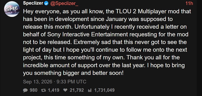 El mod de Speclizer incluía partidas 4 contra 4 con emparejamiento funcional, tal como se mostró en el gameplay publicado en junio de 2026.