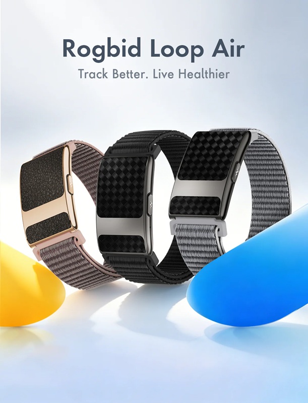 El Rogbid Loop Air prescinde de pantalla y usa un indicador luminoso y vibración para las notificaciones.