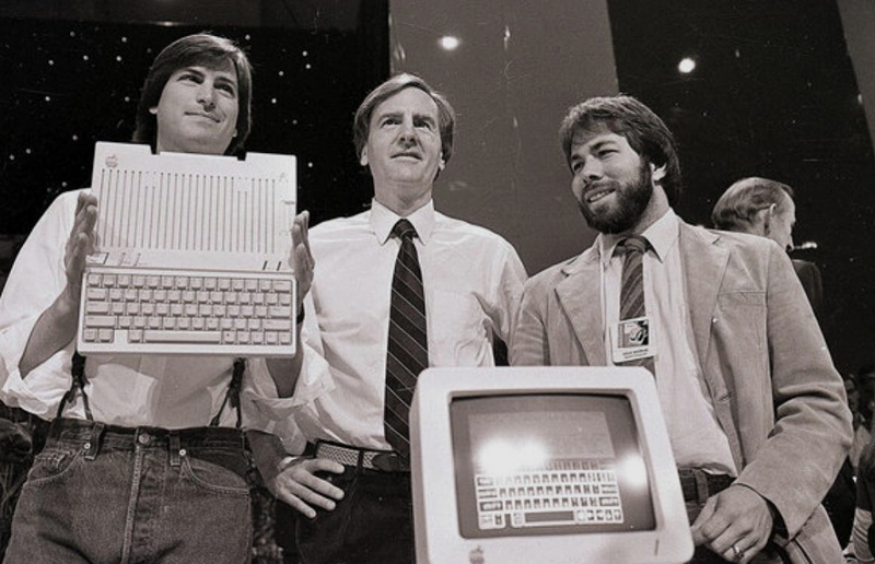 Apple graphics against an apple backdrop