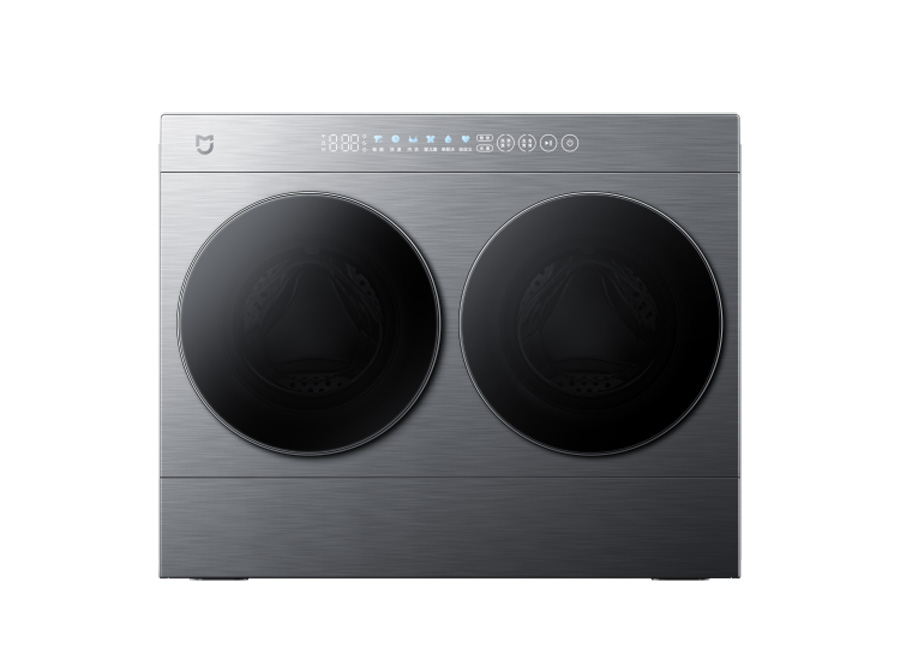 Le Mijia Mini Dual-Tube Washer Dryer 5 kg et ses deux zones de lavage indépendantes.