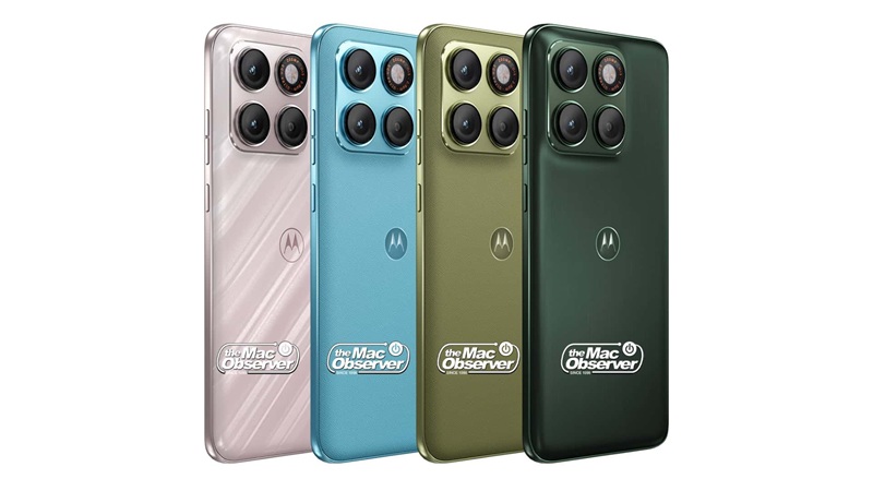 Renders filtrados del Motorola Edge 70 Neo en cuatro colores con diseño de pantalla plana.