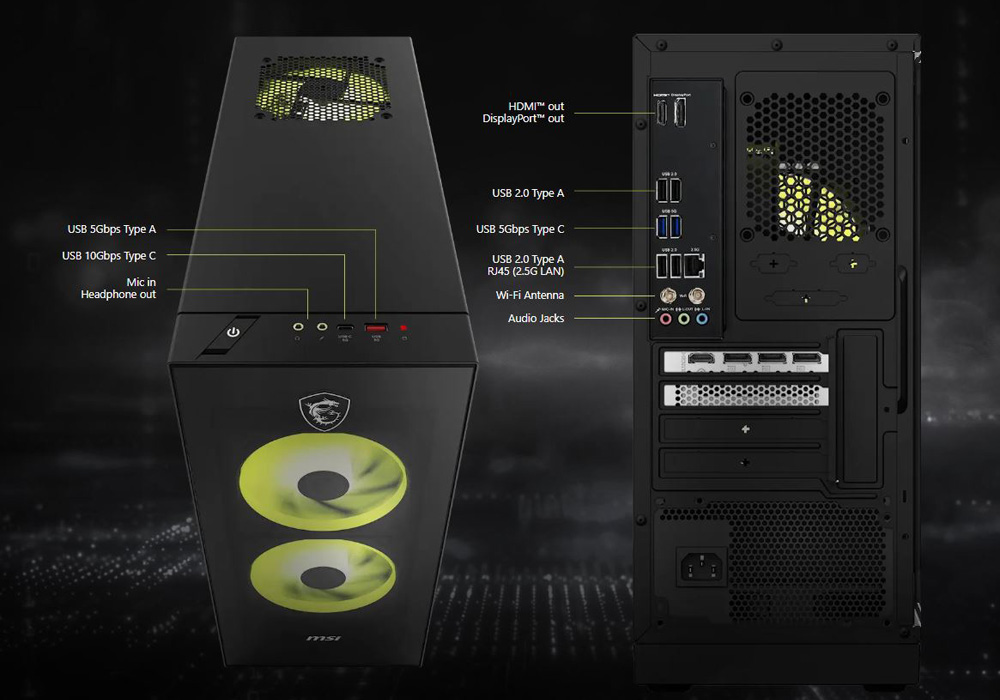 Порты MSI MAG Infinite S AI 2nd