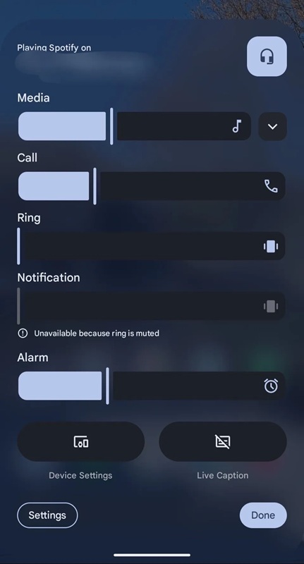Скриншот размытого интерфейса Android 17 - 3