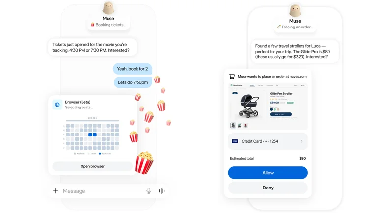 Muse, el agente de IA personal de Meta, puede gestionar compras, reservas y correos electrónicos de forma autónoma.