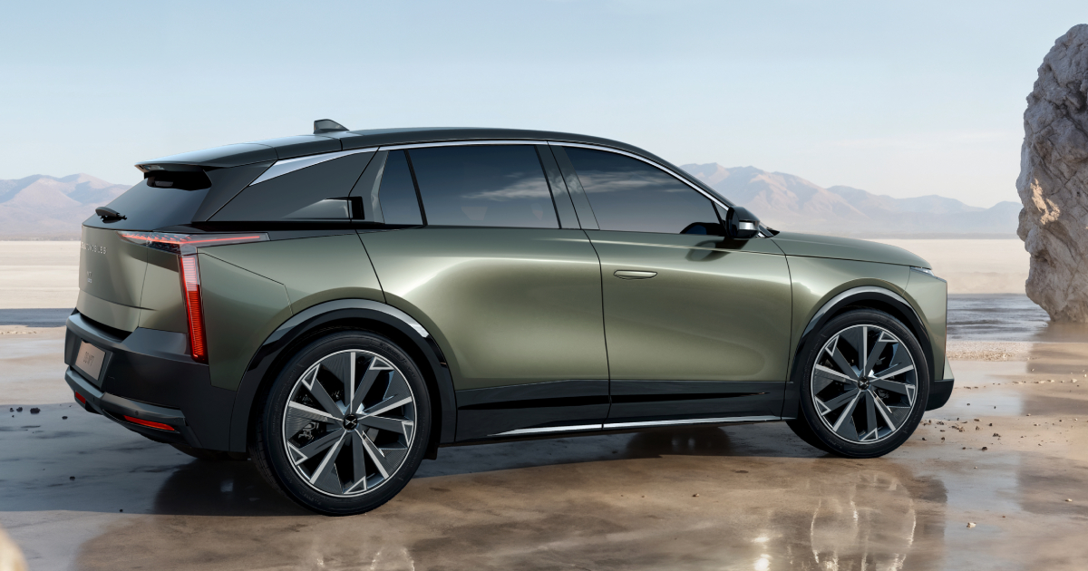 DS №7 вид сзади в зеленом цвете