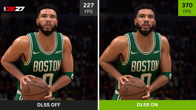Сравнение производительности NVIDIA DLSS в игре NBA 2K27
