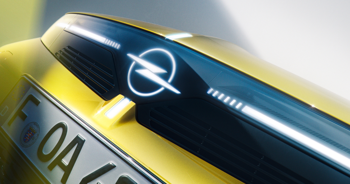 Opel Astra с боковой перспективы