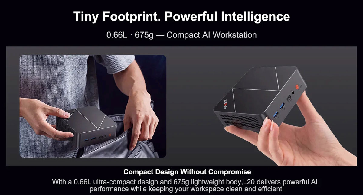 Детальний вигляд Ninkear L20 AI Mini PC (версія 1)