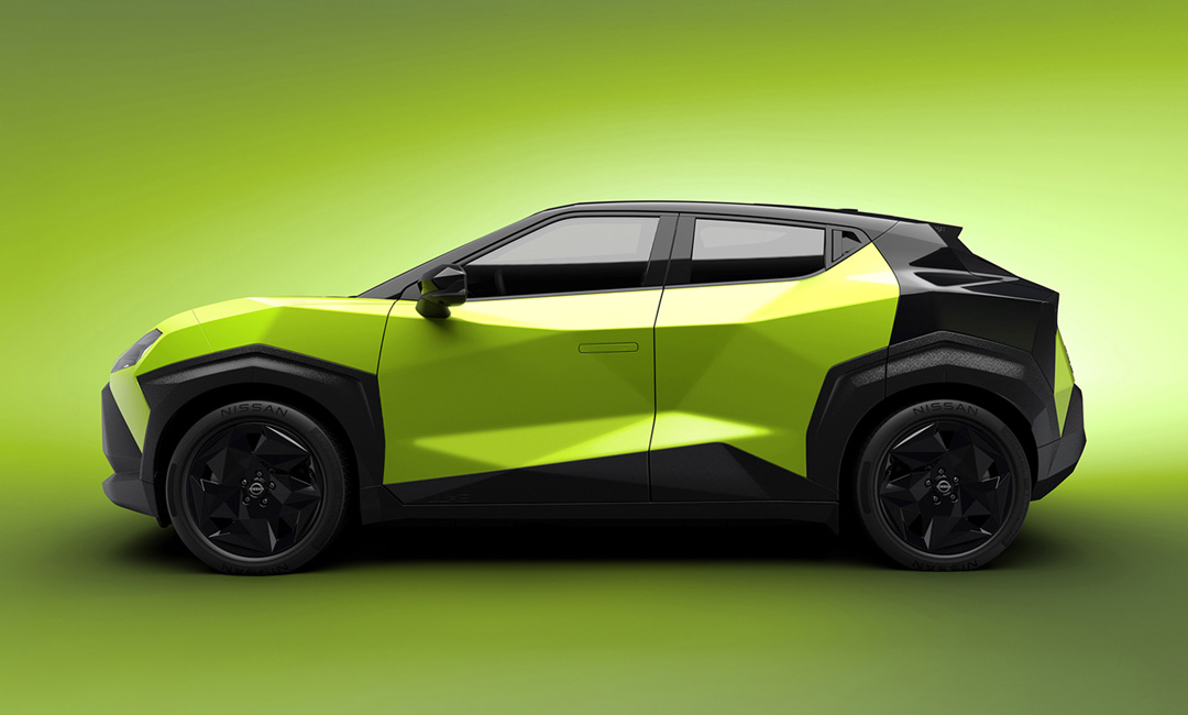 Дизайн Nissan Juke 2027 - погляд збоку