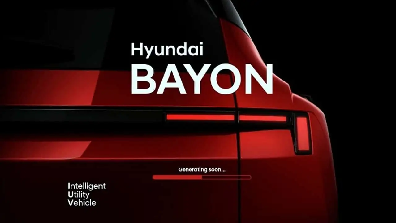 Задняя оптика в стиле хай-тек Hyundai Bayon