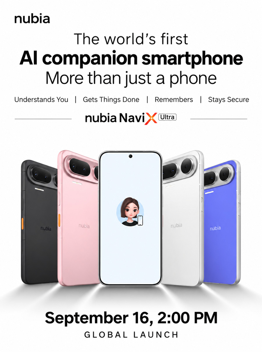 Presentación del nuevo Nubia NaviX Ultra. Ilustración: Nubia
