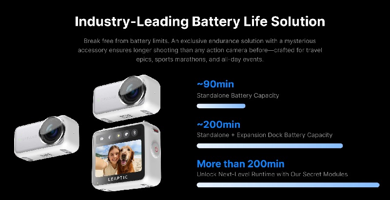 Leaptic Cube with additional battery