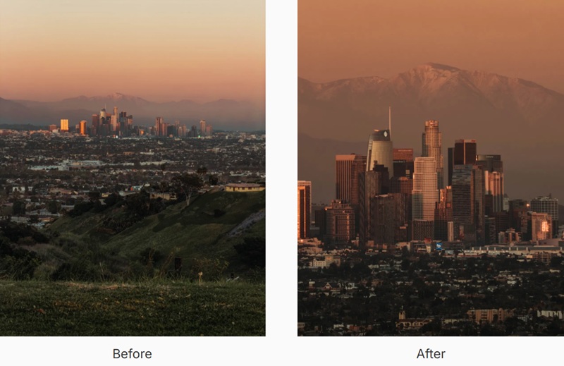 Телеобъектив Sandmarc в действии