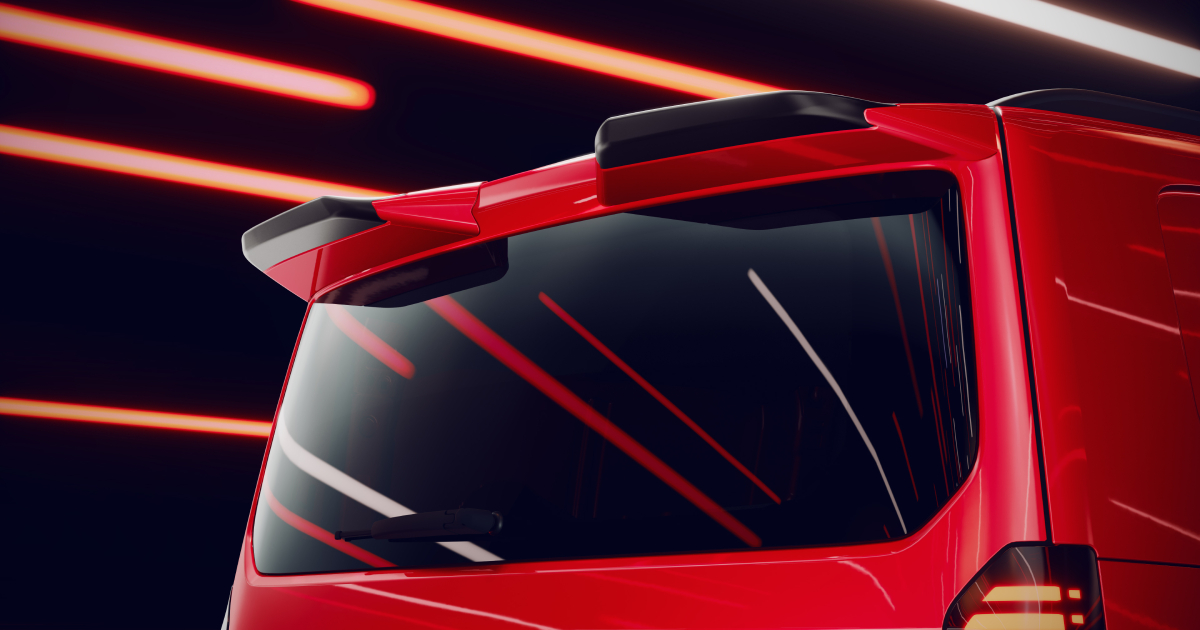 Дизайн заднього спойлера Volkswagen Transporter Sportline