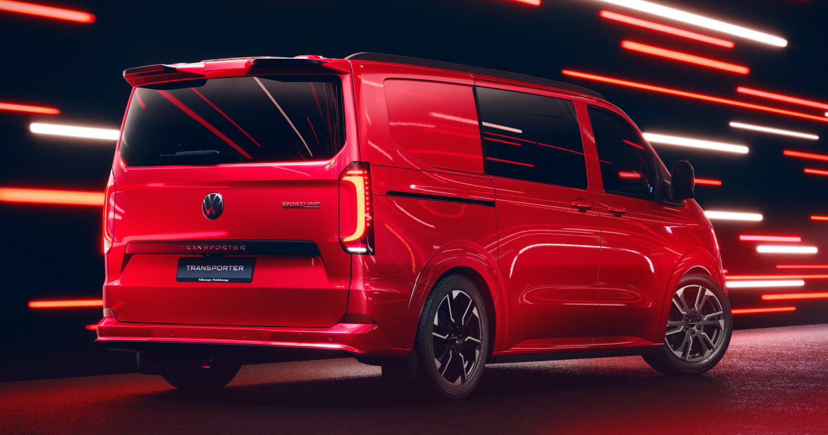 Задній вид Volkswagen Transporter Sportline