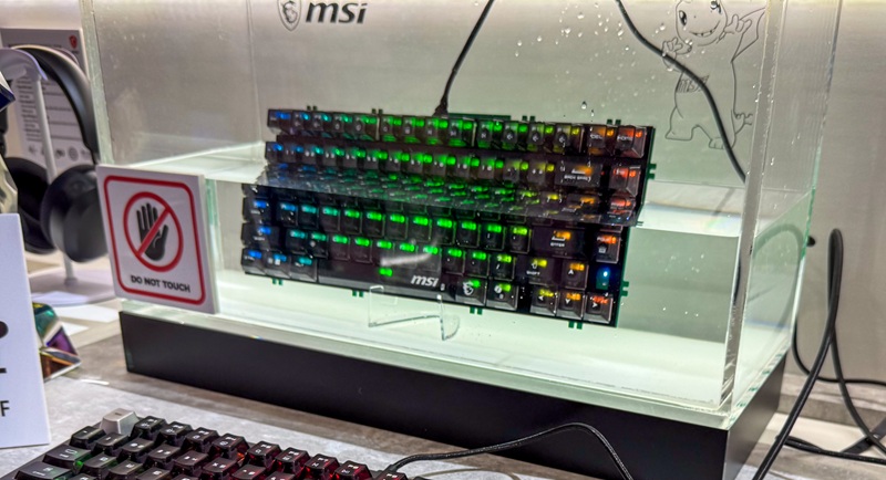Магниево-алюминиевый сплав корпуса клавиатуры MSI Strike Alloy TMR