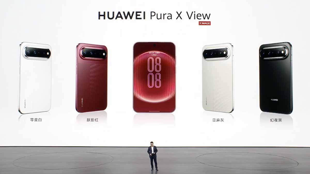 Pura X View в четырех цветах. Иллюстрация: Huawei