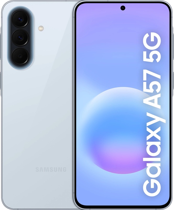 Galaxy A57 у кольорі Awesome Icyblue