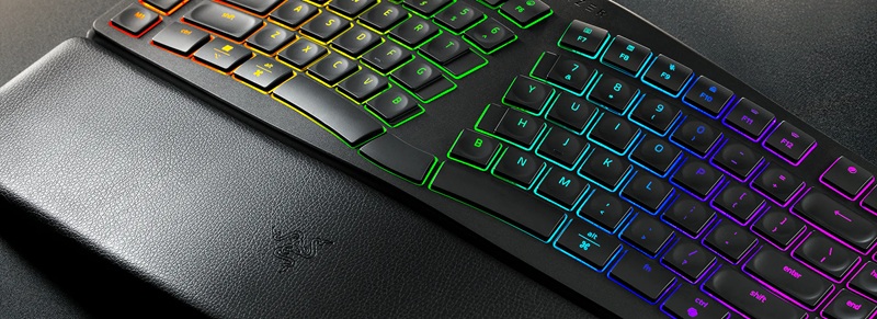 Razer Pro Type Ergo with ergonomic design