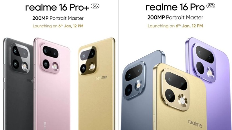 Обновленный дизайн Realme 16 Pro и Pro+