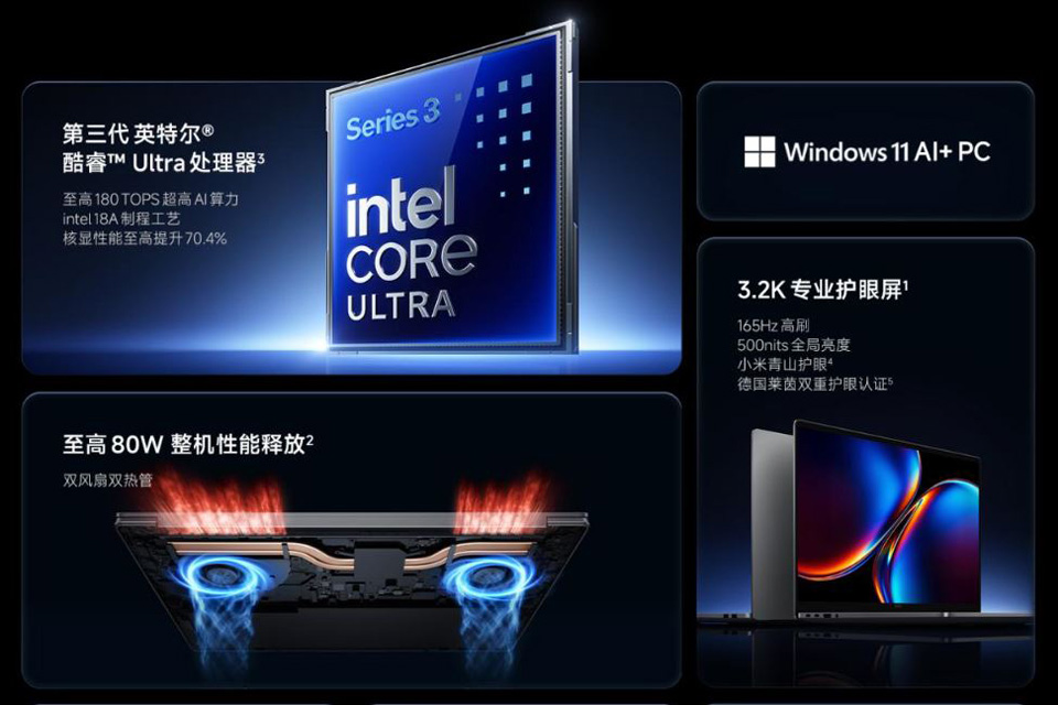 Redmi Book Pro 2026 фронтальный вид дисплея