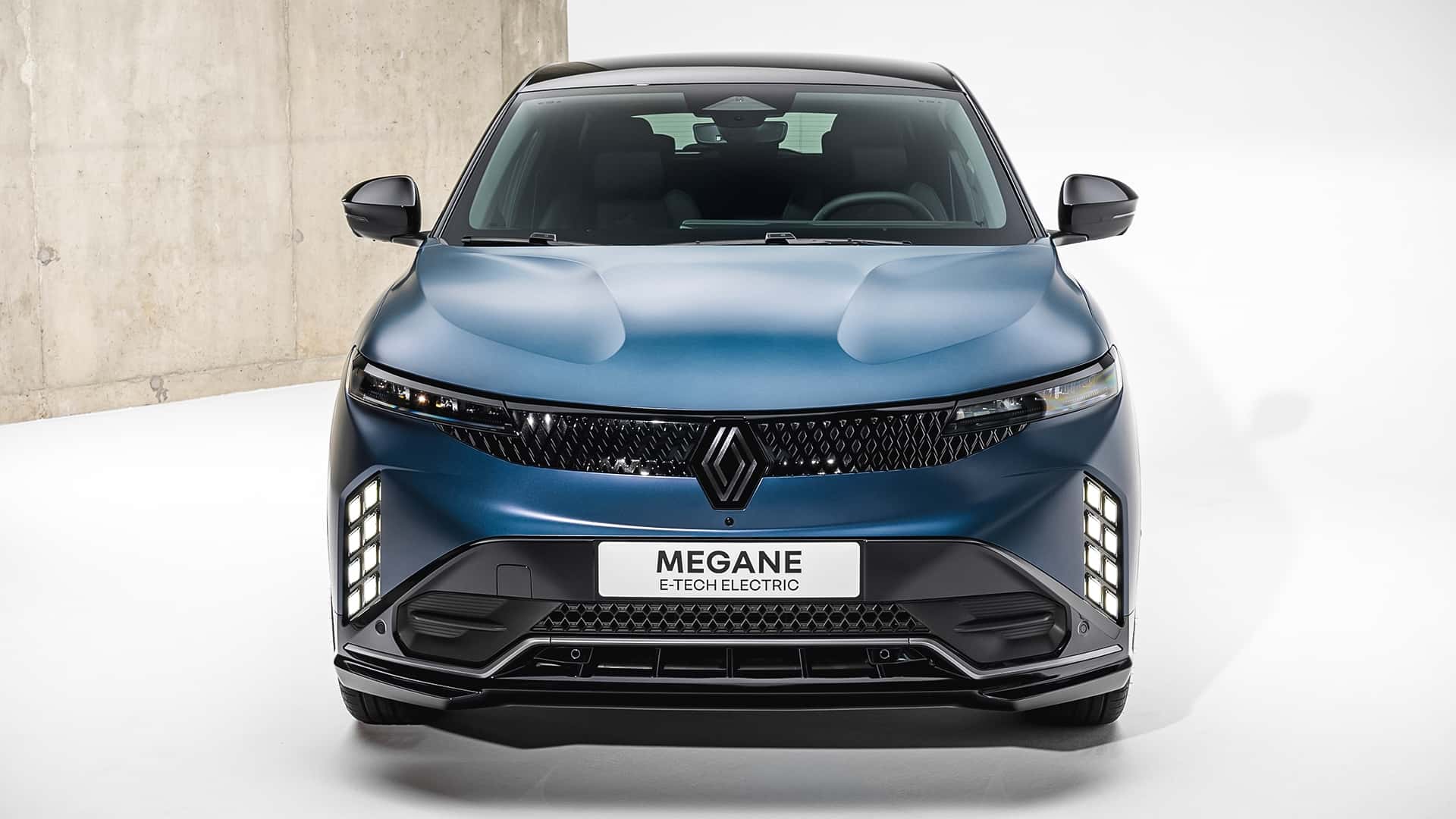 Renault Megane E-Tech Electric передняя часть дизайна