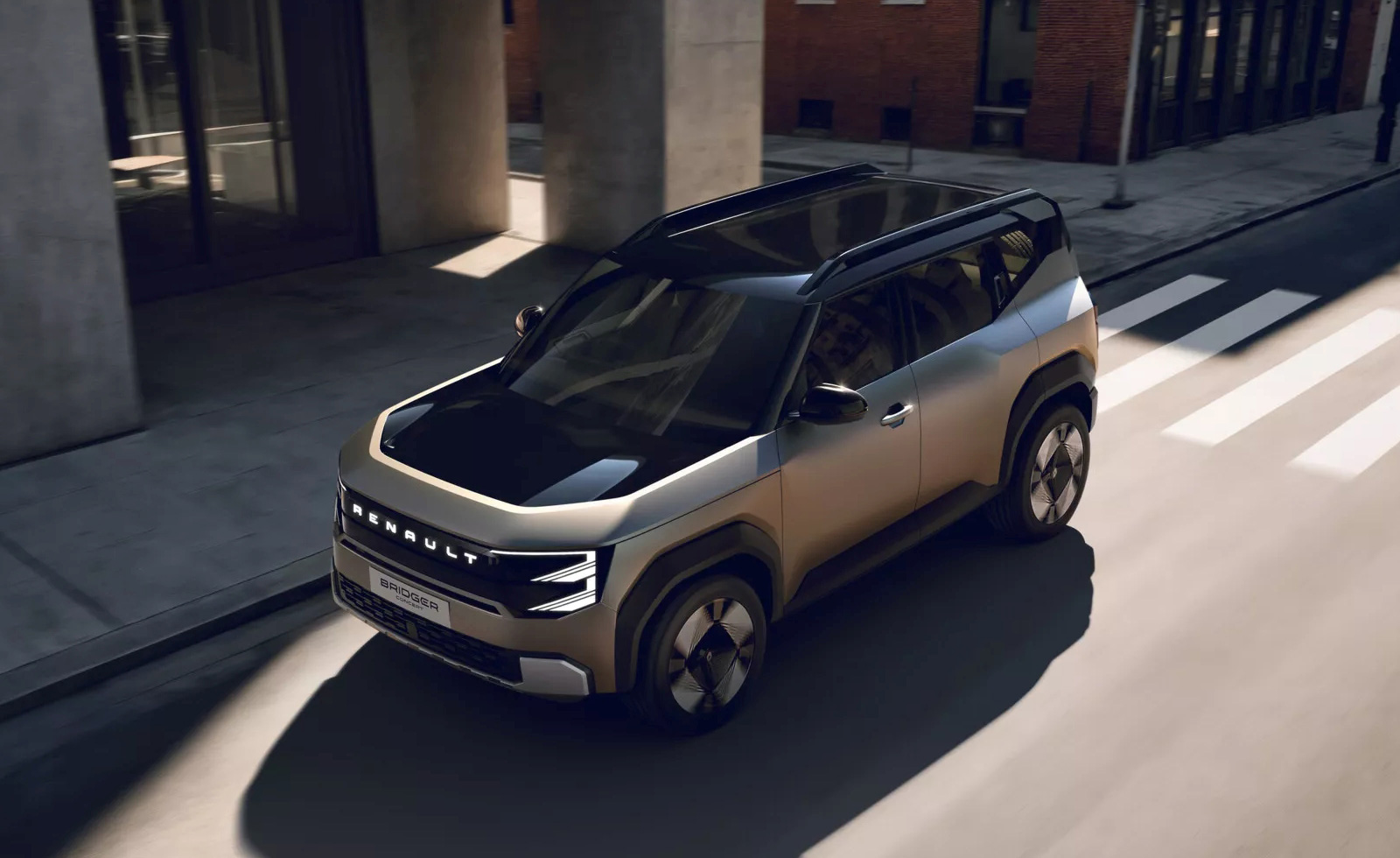 Запасное колесо на дверце Renault Bridger