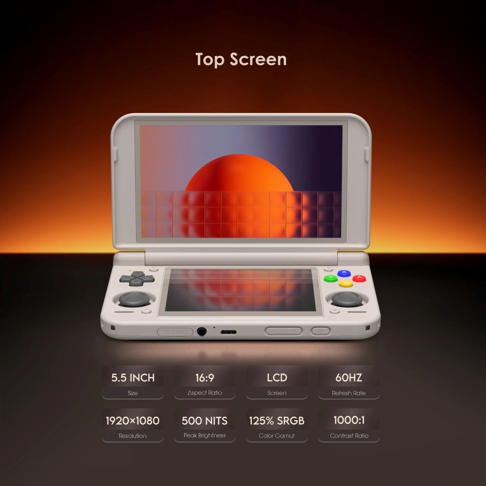 Retroid Pocket DUO Lite Plus - вид сбоку