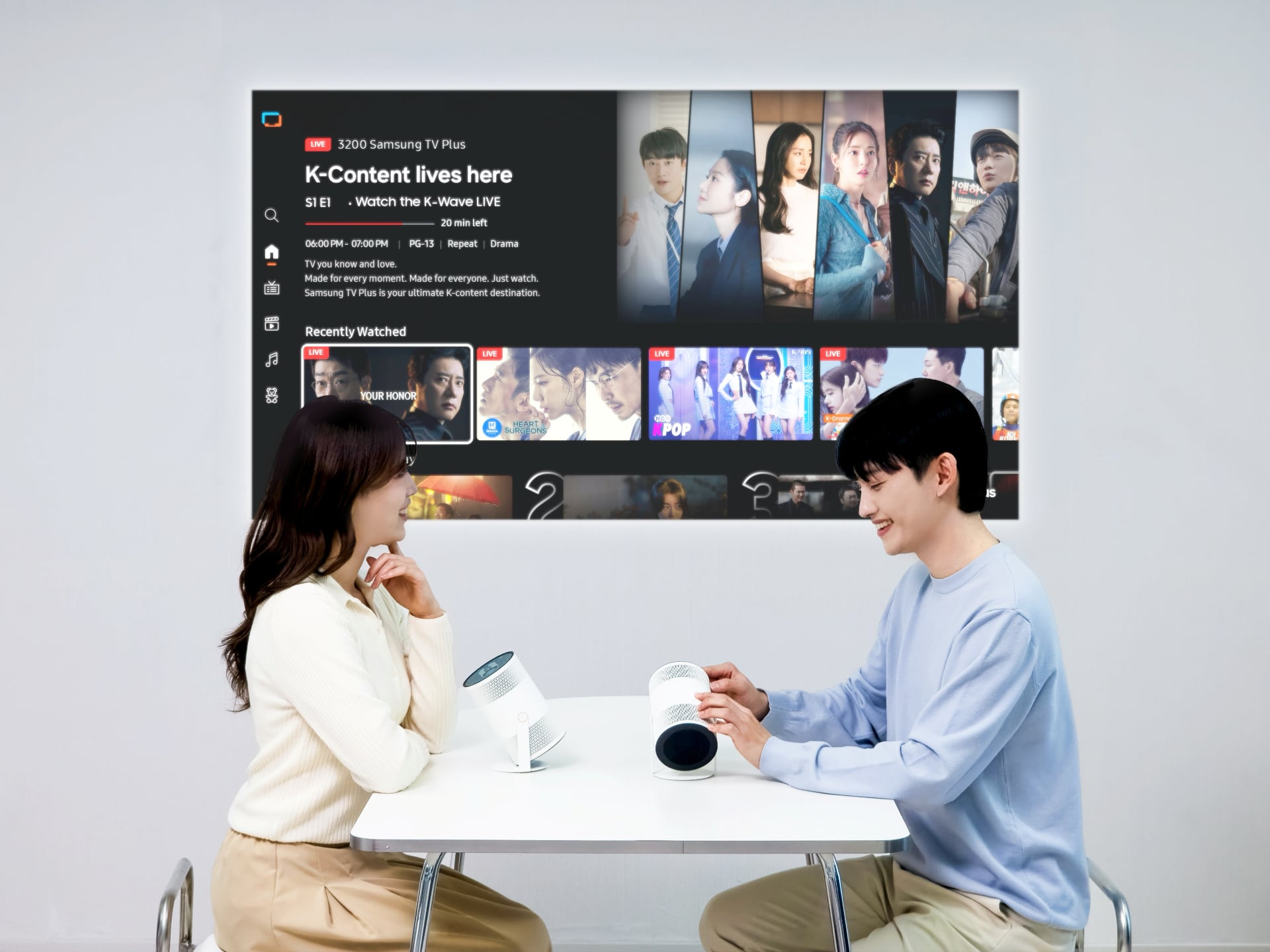 Портативный проектор The Freestyle+ - Иллюстрация Samsung