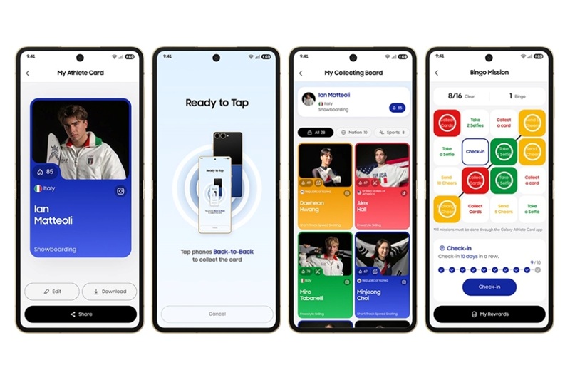 Samsung Galaxy Athlete Card приложение